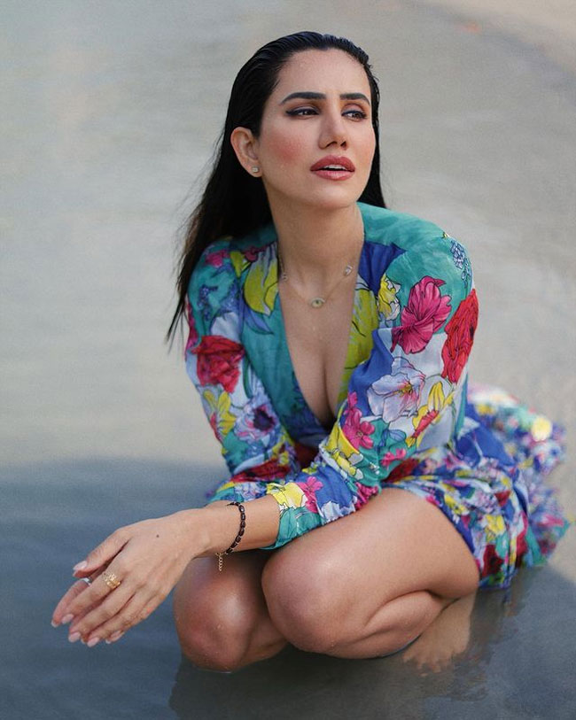 Staggering Looks Of Sonnalli Seygall In Leopard Printed Top